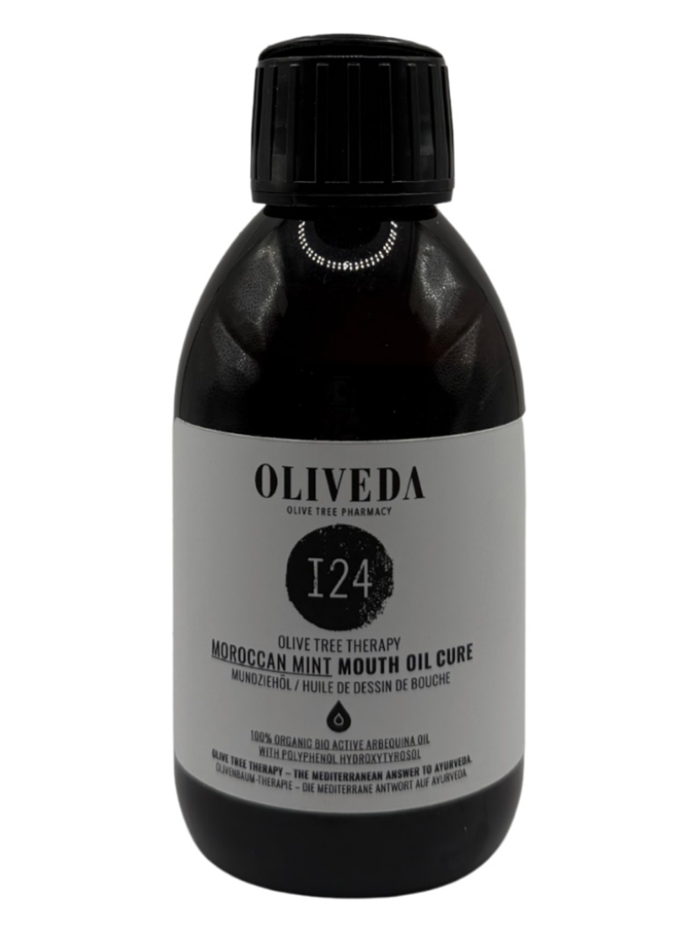 NWT Oliveda I24 Mouth Oil Cure small crack on lid